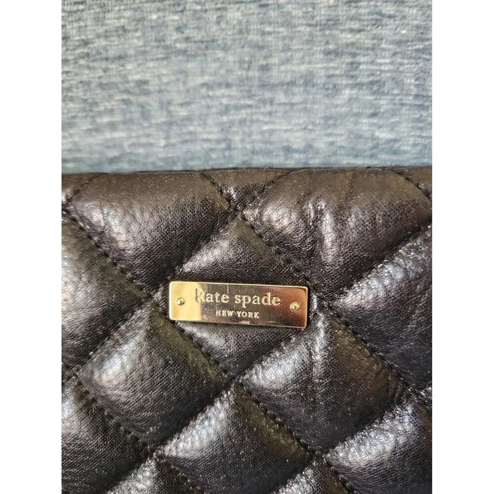 Kate Spade Gold Coast Maryanne Quilted Black Chain-Handle Tote